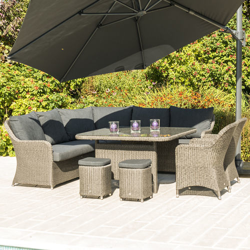 Set lounge da giardino contemporaneo - Monte Carlo - Alexander Rose - in rattan sintetico / per uso residenziale / multiposto