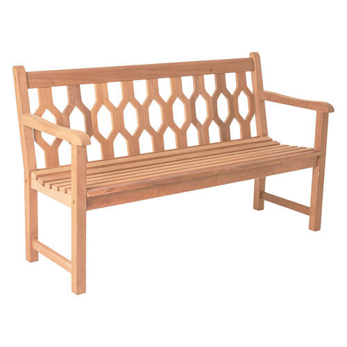 Panca classica - Mahogany  - Alexander Rose - in mogano / con schienale / con braccioli