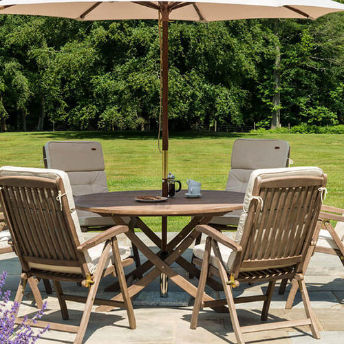 Tavolo da pranzo contemporaneo - SHERWOOD  - Alexander Rose - in acacia / con supporto in legno / rettangolare