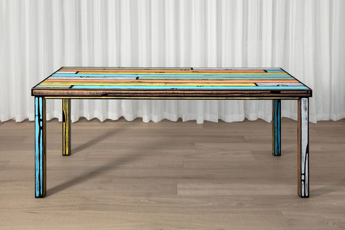 Tavolo da pranzo contemporaneo - WRONGWOODS - Established and sons - in legno compensato / con supporto in legno / rettangolare
