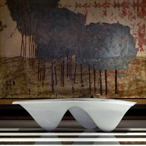 Tavolo da pranzo design originale - AQUA - Established and sons - in poliestere / con base in poliestere / per uso residenziale