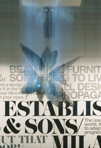 Lampadario design originale - SWARM - Established and sons - in cristallo / contract / di Zaha Hadid