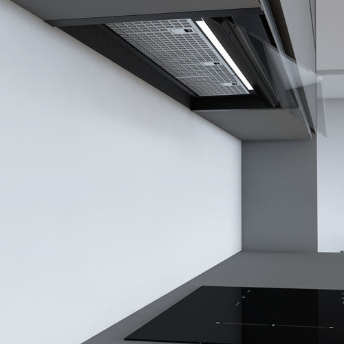Cappa da incasso - Hit Negra - Frecan - con condotto / con illuminazione integrata / silenziosa