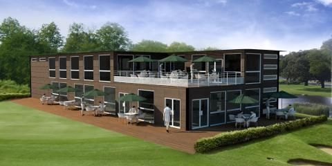 Edificio modulare - Touax - prefabbricato / in legno / per spogliatoio