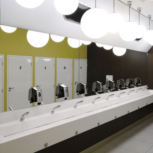 Lavabo da incasso - IMAGE 06 - IMAGE - in Corian® / con miscelatore / multiplo