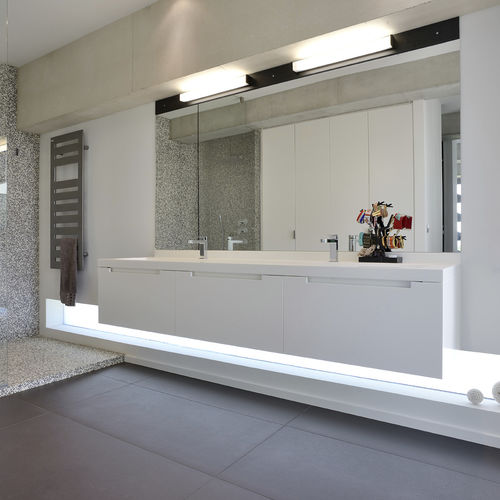 Mobile lavabo doppio - IMAGE 15 - IMAGE - sospeso / in Corian® / contemporaneo