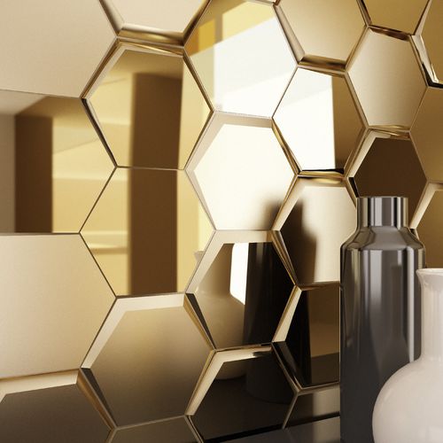 Piastrella in ceramica - COSMOS GOLD - INTHETILE - metallizzato / da interno / da parete