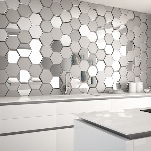 Piastrella in ceramica - COSMOS SILVER - INTHETILE - metallizzato / da interno / da parete