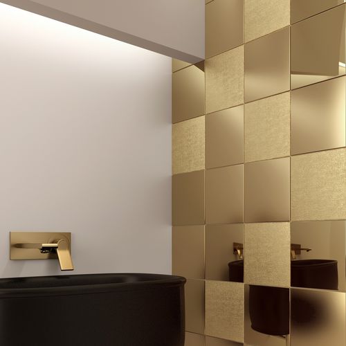 Piastrella in ceramica - BECOME GOLD MIX - INTHETILE - metallizzato / da interno / da parete