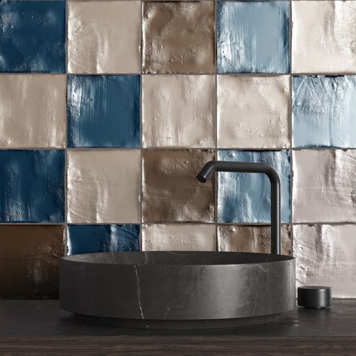 Piastrella in ceramica - OXIDA - INTHETILE - metallizzato / da interno / da parete