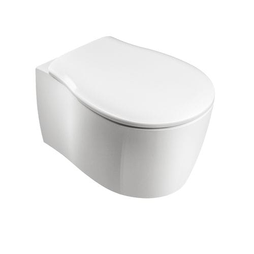WC sospeso - FOR1202R01 - Olympia - in ceramica / per uso residenziale / ovale