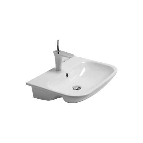 Lavabo da semincasso - CLE4556101 - Olympia - in ceramica / rettangolare / contemporaneo