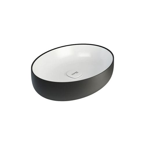 Lavabo da appoggio - MET42060 - Olympia - in ceramica / ovale / contemporaneo