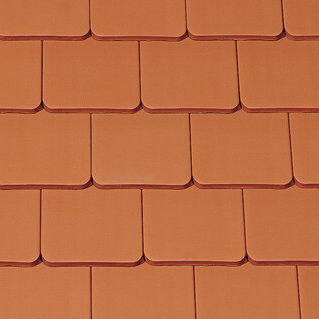Tegola piana - SAKRAL STRAIGHT CUT - CREATON - in terracotta / piccola / rossa