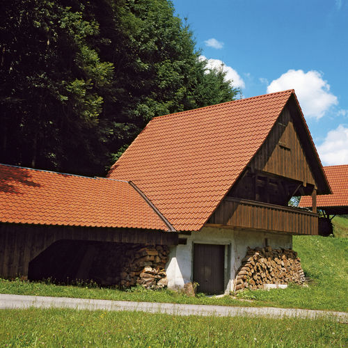 Tegola piana - MZ3 KLASSIK - CREATON - portoghese / a incastro / in terracotta
