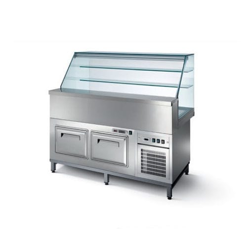Vetrina refrigerata espositiva - SIFA - per negozio / per ristorante / in acciaio inossidabile