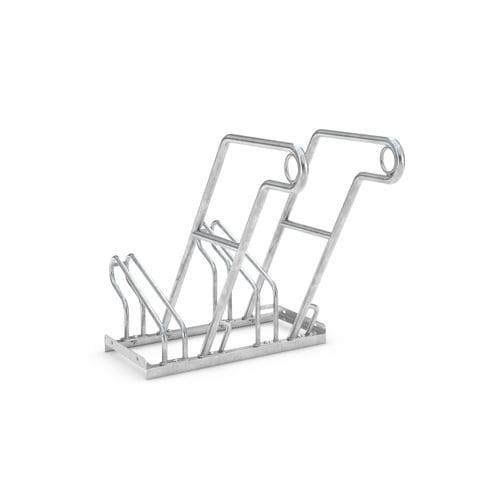 Rastrelliera per biciclette a pavimento - 2602 - wsm Raumsysteme - per spazi pubblici / per parcheggio / in acciaio galvanizzato