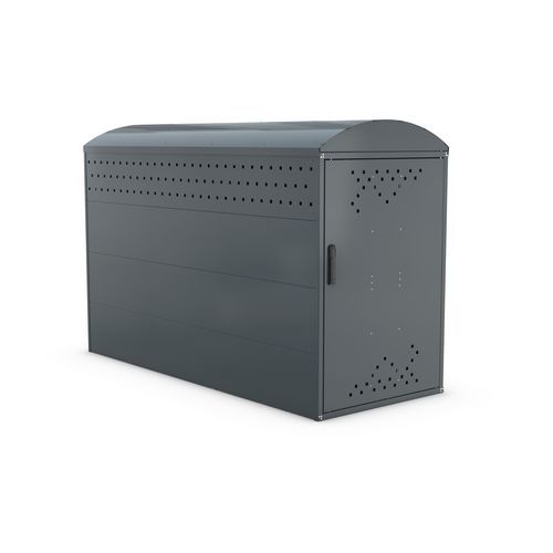 Pensilina per biciclette sicura - BikeBox 1 B - wsm Raumsysteme - modulare / in acciaio galvanizzato / per spazi pubblici