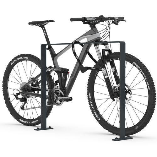 Rastrelliera per biciclette a pavimento - 9611 - wsm Raumsysteme - con sistema di sicurezza / antivandalismo / per spazi pubblici