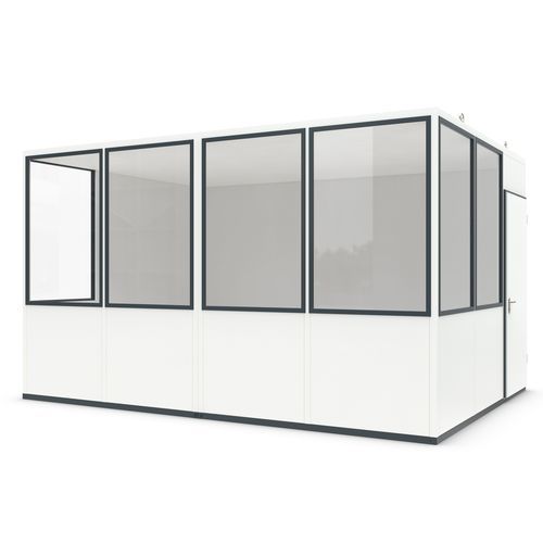 Cabina prefabbricata per ufficio - MultiRoom Basic 15 - wsm Raumsysteme - per zona reception / modulare