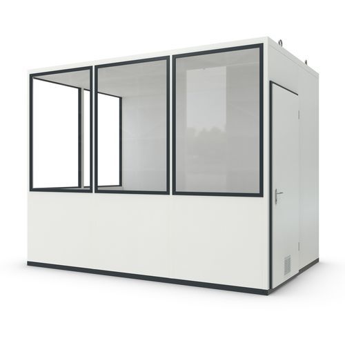 Cabina prefabbricata per ufficio - MultiRoom Basic 7 - wsm Raumsysteme - per zona reception / modulare