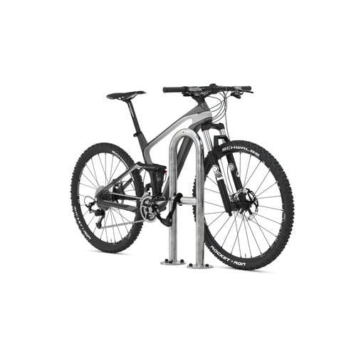 Rastrelliera per biciclette a pavimento - 9511 - wsm Raumsysteme - con sistema di sicurezza / antivandalismo / per spazi pubblici