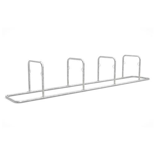 Rastrelliera per biciclette a pavimento - Galaxy 34 XL - wsm Raumsysteme - con sistema di sicurezza / pubblicitaria / antivandalismo