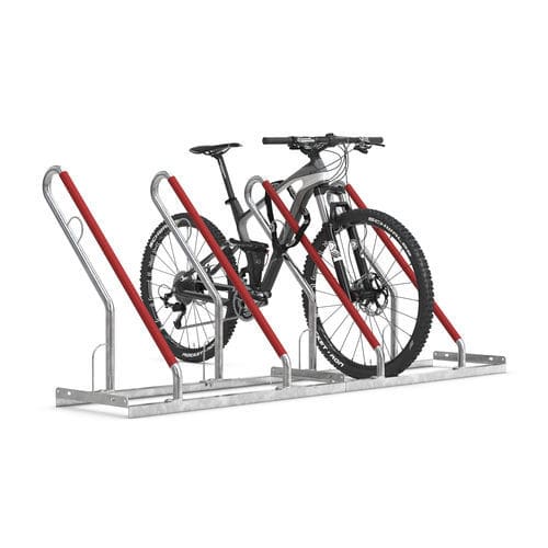 Rastrelliera per biciclette a pavimento - 0504 XBF - wsm Raumsysteme - con sistema di sicurezza / antivandalismo / per spazi pubblici