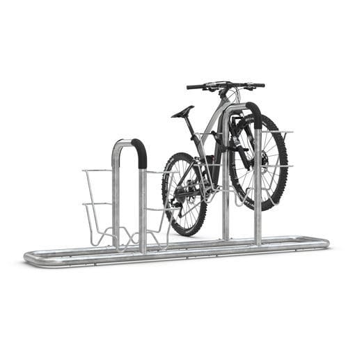 Rastrelliera per biciclette a pavimento - 6002 - wsm Raumsysteme - con sistema di sicurezza / antivandalismo / per spazi pubblici