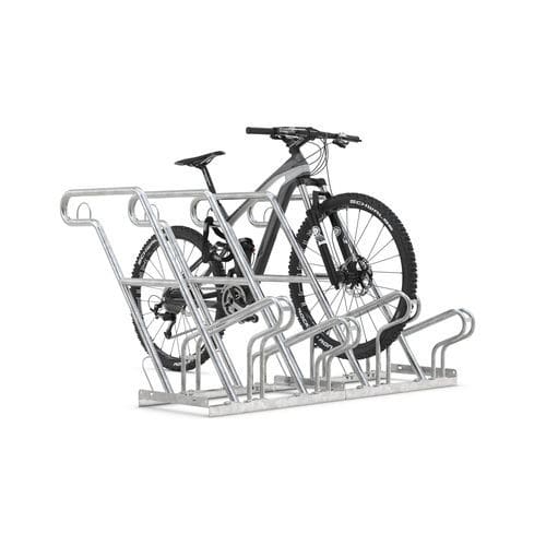 Rastrelliera per biciclette a pavimento - 2604 - wsm Raumsysteme - con sistema di sicurezza / antivandalismo / per spazi pubblici