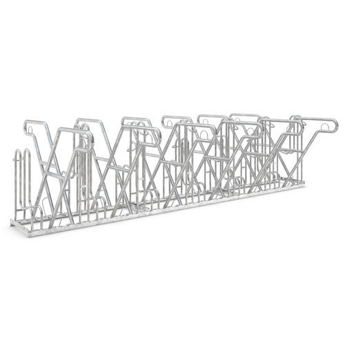Rastrelliera per biciclette a pavimento - 2622 XBF - wsm Raumsysteme - con sistema di sicurezza / antivandalismo / per spazi pubblici