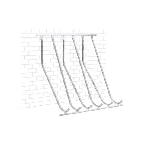 Rastrelliera per biciclette a muro - SW 6 - wsm Raumsysteme - con sistema di sicurezza / antivandalismo / per garage