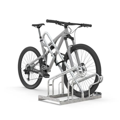 Rastrelliera per biciclette a pavimento - 2302 - wsm Raumsysteme - con sistema di sicurezza / antivandalismo / per parcheggio