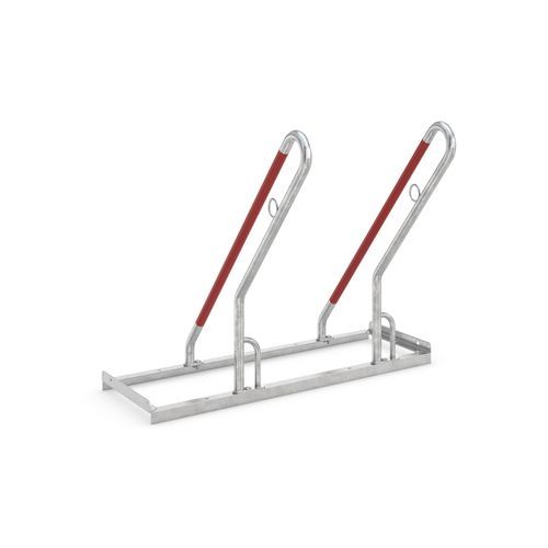 Rastrelliera per biciclette a pavimento - 0502 XBF - wsm Raumsysteme - con sistema di sicurezza / antivandalismo / per spazi pubblici