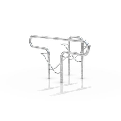 Rastrelliera per biciclette a pavimento - Strap 22 DS - wsm Raumsysteme - con sistema di sicurezza / antivandalismo / per spazi pubblici
