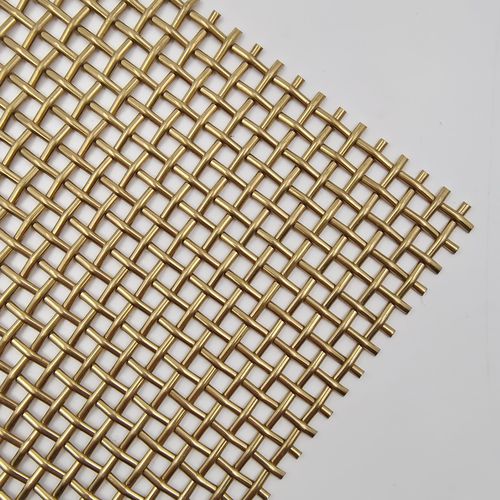 Maglia metallica in ottone - SHIFT - MeshArt Dorstener Drahtwerke - in bronzo / per muro / per parete