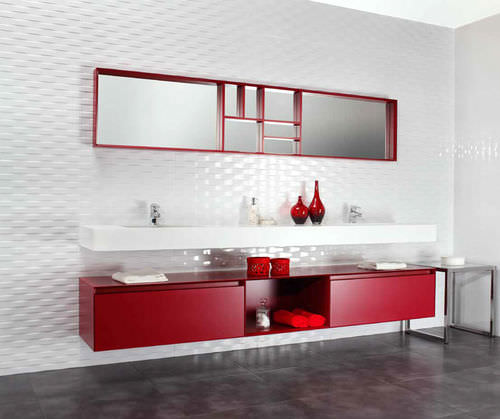 Piastrella in ceramica - ORDESA - Argenta cerámica - 3D / da interno / da bagno