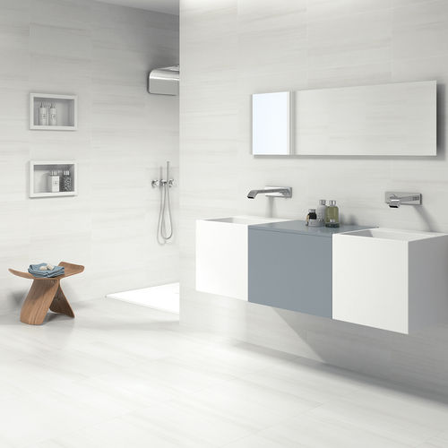 Piastrella in gres porcellanato - BIANCO LASA - Azulev - opaca / da interno / da parete