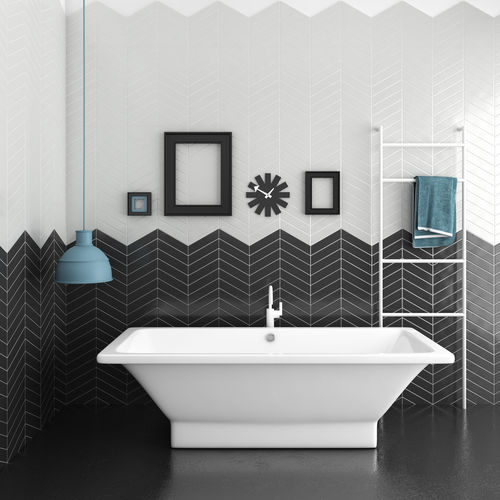 Piastrella in ceramica - CHEVRON - CEVICA - lucida / da cucina / da bagno