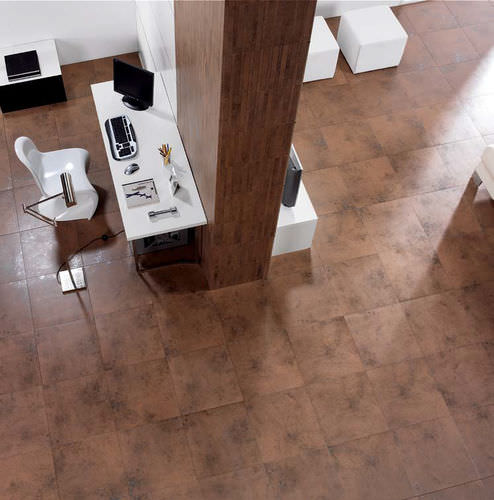Piastrella in gres porcellanato - METAL EFFECT CEMENT : EVOLUTION - Ceracasa Ceramica - levigata / da interno / da bagno