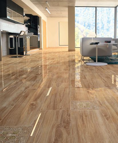 Piastrella in gres porcellanato - WOOD : SUBIC - Ceracasa Ceramica - lucida / da interno / da sala