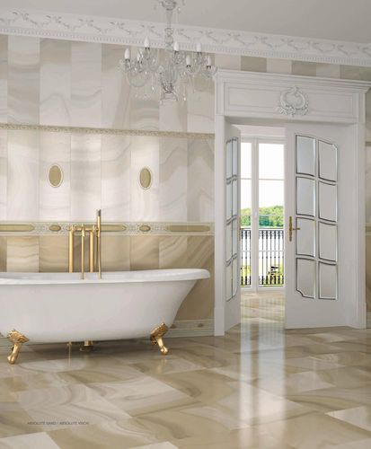 Piastrella in ceramica - ABSOLUTE - Ceracasa Ceramica - lucida / a rilievo / da bagno
