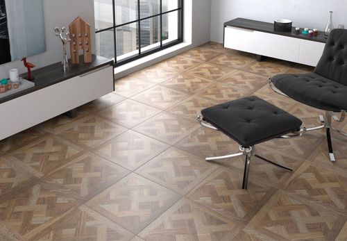 Piastrella in gres porcellanato - MARQUETRY - Codicer - satinata / da interno / da pavimento