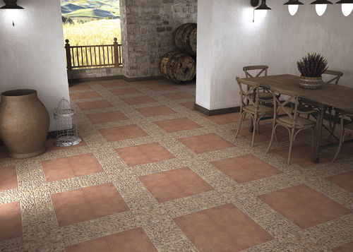 Piastrella in ceramica - CASTELLÓN COTTO - Cristal Cerámicas - a rilievo / opaca / da interno