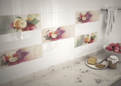 Piastrella in ceramica - BLANCOS - Cristal Cerámicas - lucida / opaca / da interno