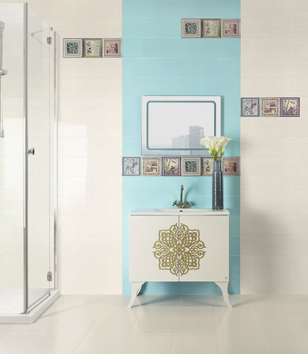 Piastrella in ceramica - MARTA - Cristal Cerámicas - lucida / da interno / da bagno