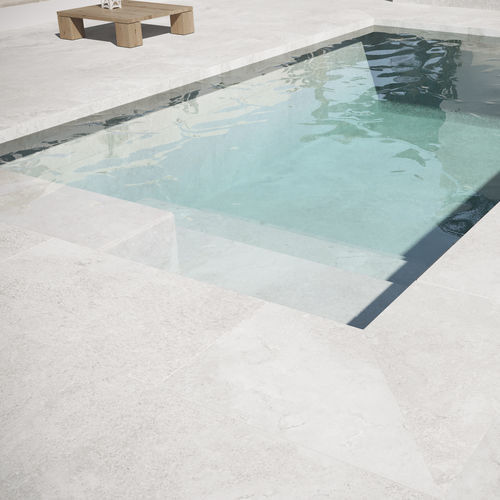 Piastrella in clinker - CORINTO BLANCO - Gresmanc - da esterno / da giardino / per bagnasciuga di piscina