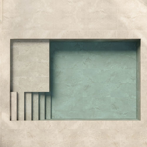 Piastrella in clinker - CORINTO BEIGE - Gresmanc - da esterno / da giardino / per bagnasciuga di piscina