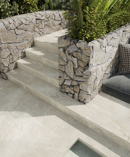Piastrella in clinker - SIRACUSA BLANCO - Gresmanc - da esterno / da giardino / per bagnasciuga di piscina