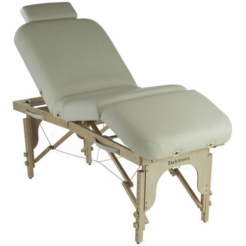 Lettino per massaggi pieghevole - MULTIPRO - Touch America - in legno / in schiuma di poliuretano / ad altezza regolabile